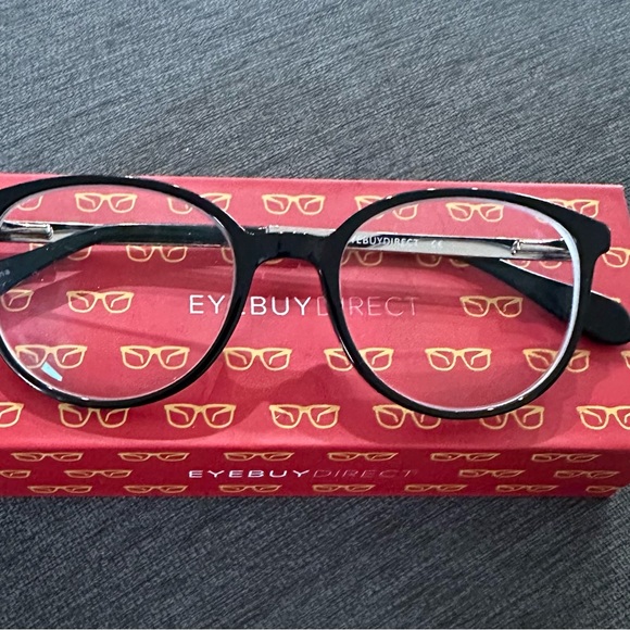 Lucy Oval Black Rim Eyeglasses - Picture 6 of 6